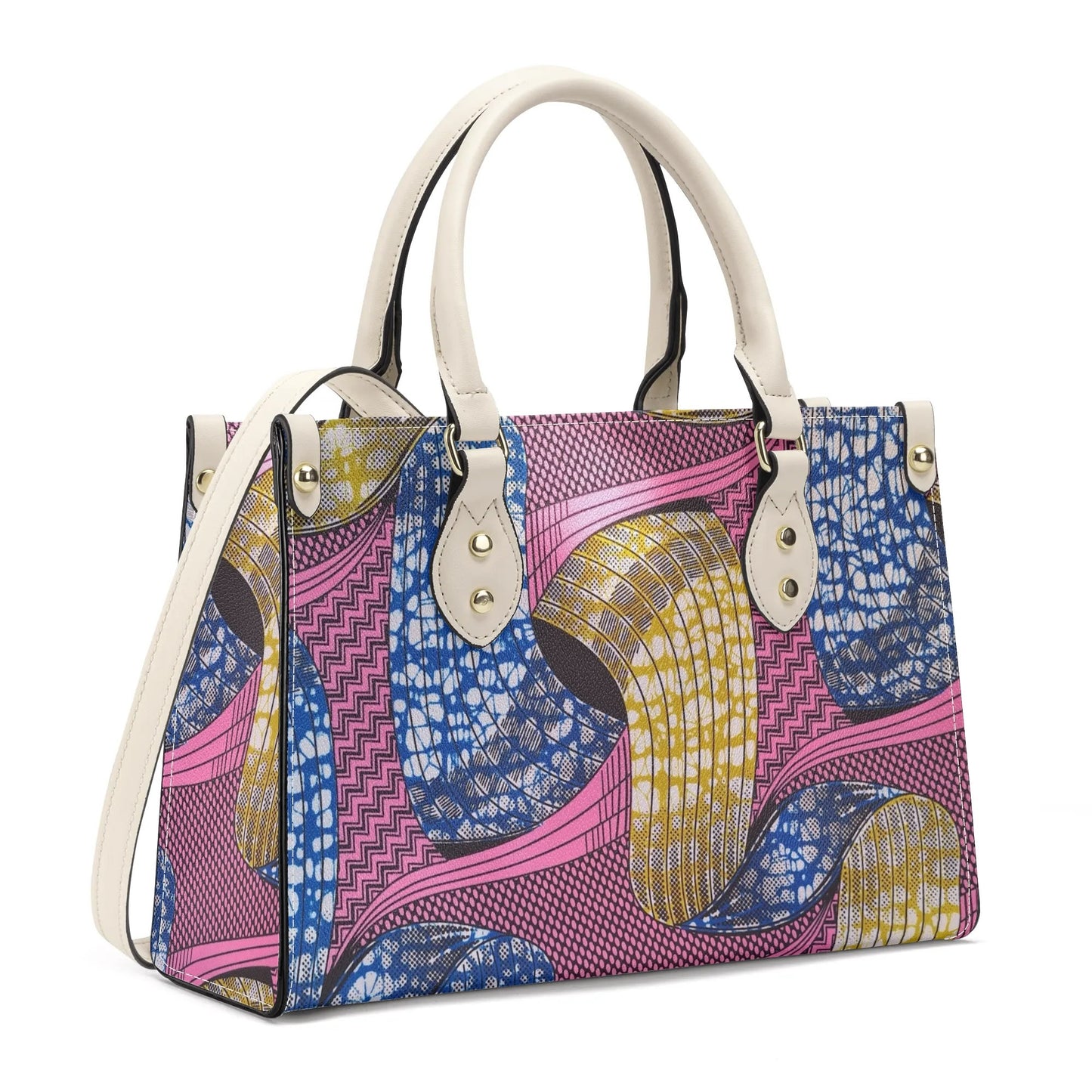 bissau tropic dune faux leather satchel