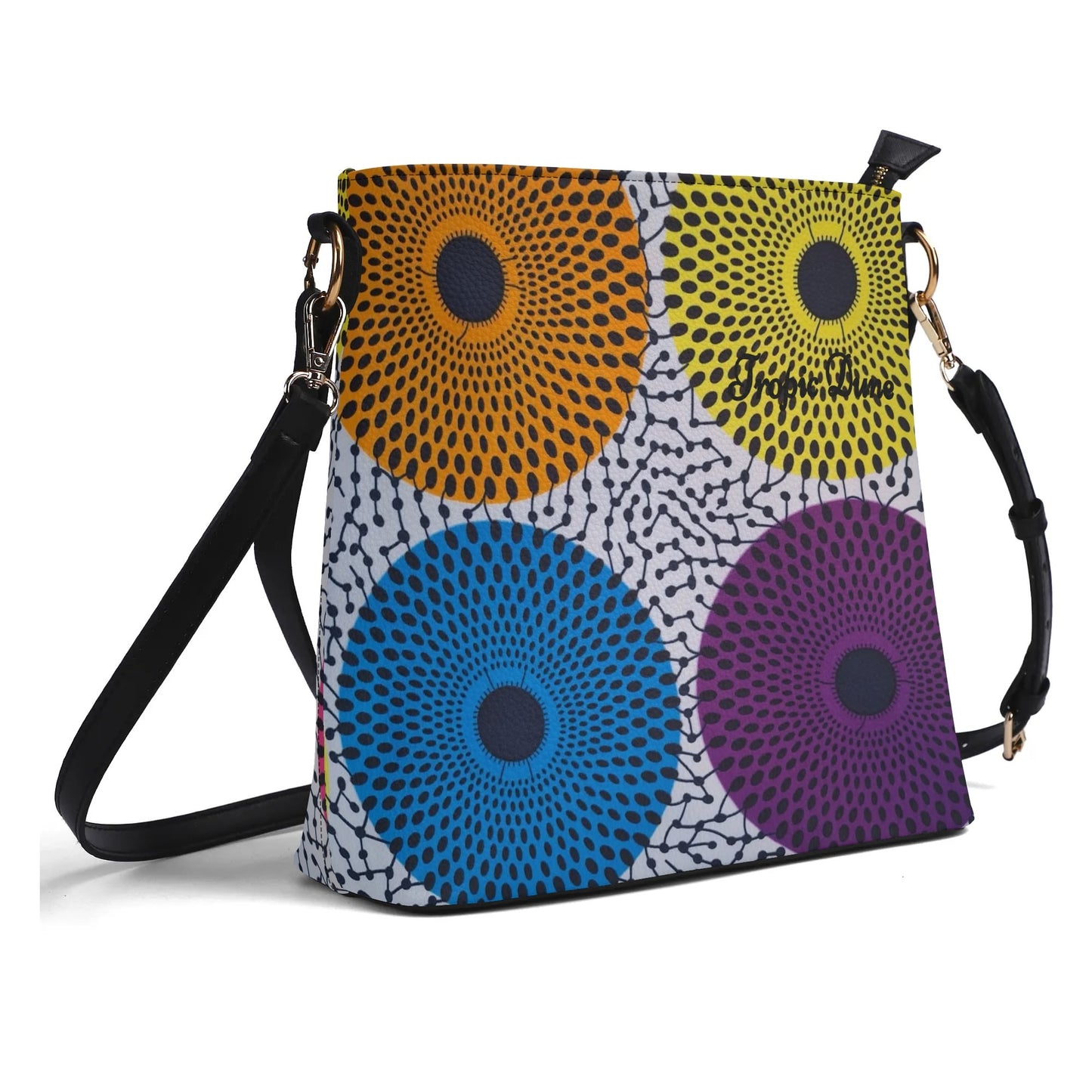 volare faux leather bucket shoulder bag by tropic dune