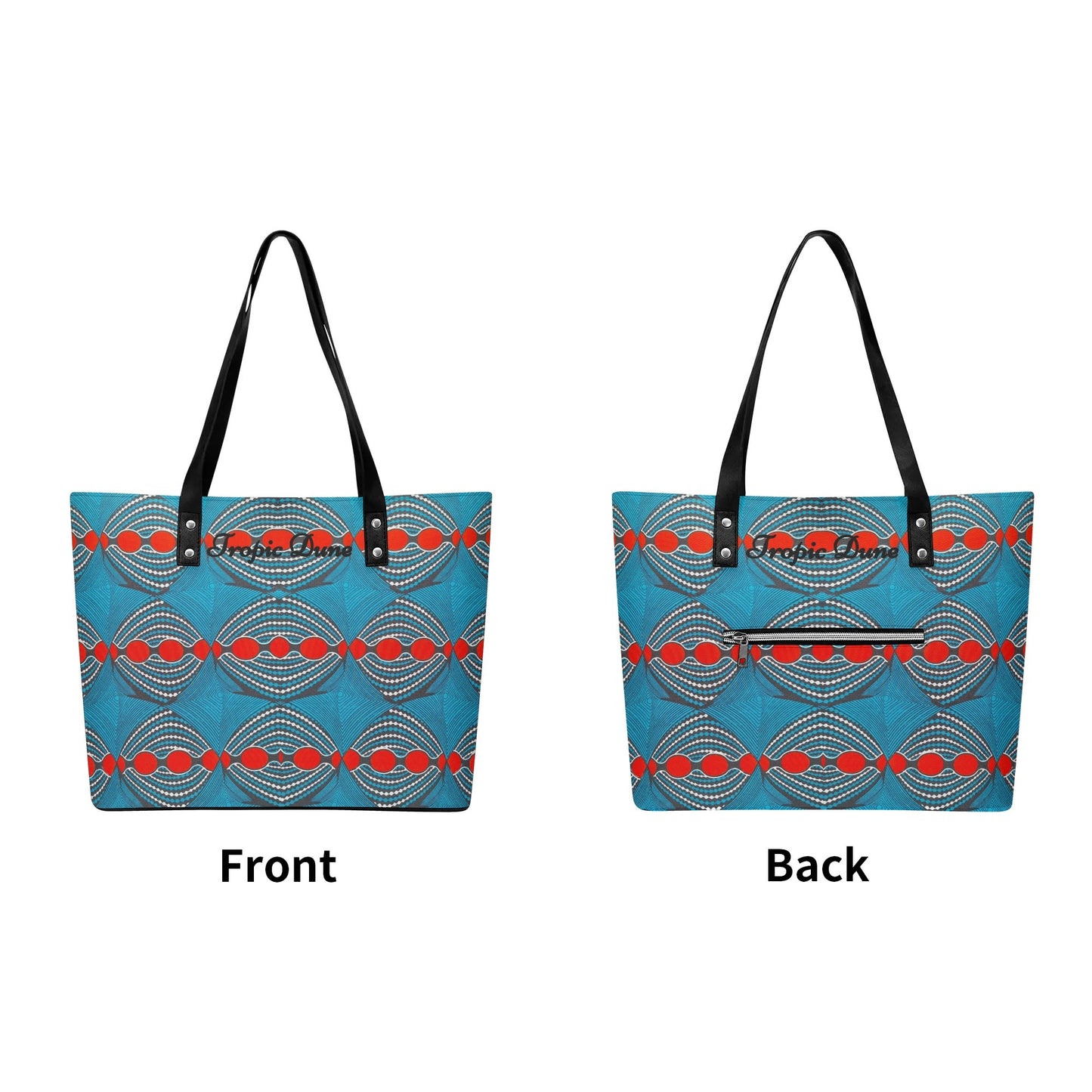 neapolis faux leather tote bag by tropic dune