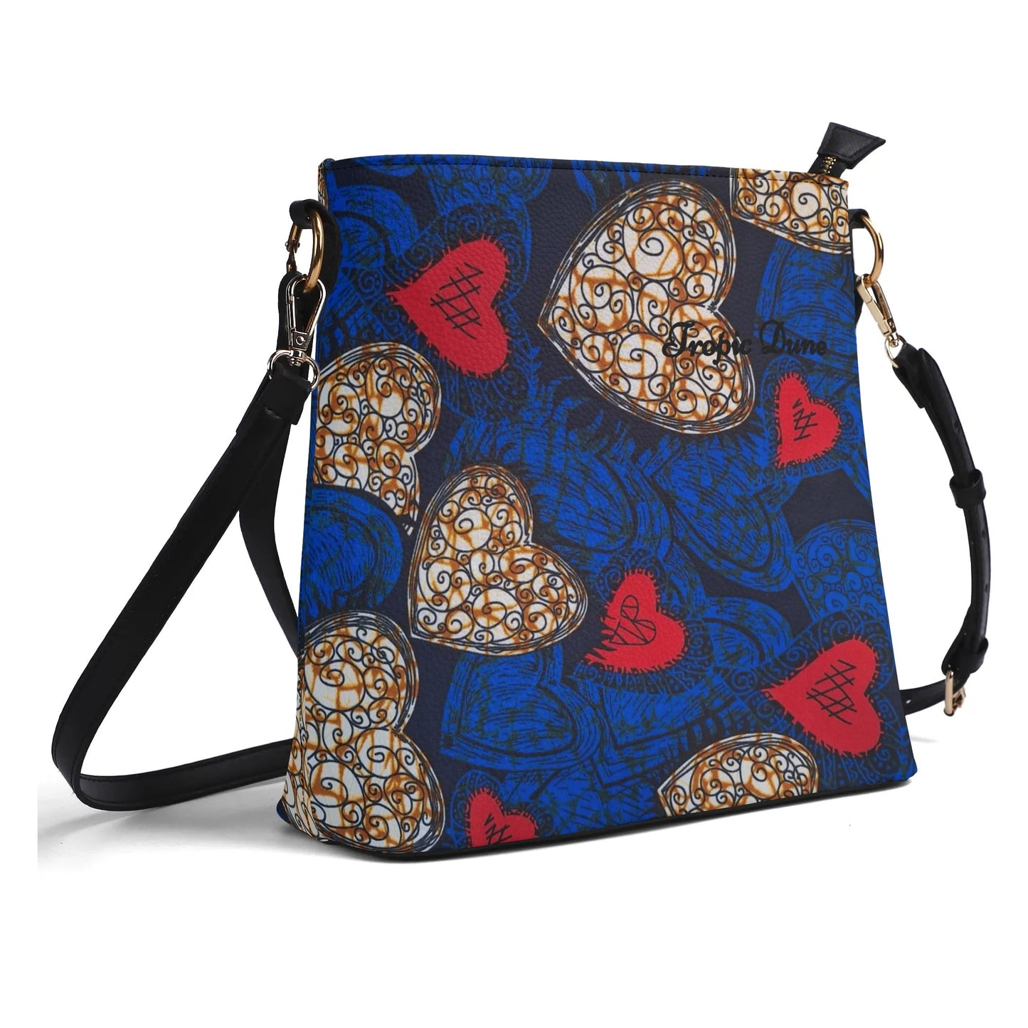 gabrielle faux leather bucket shoulder bag by tropic dune