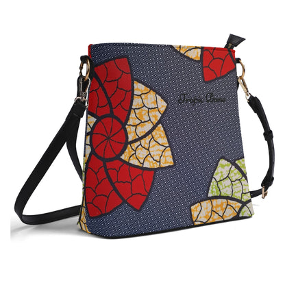 Bordeaux Faux Leather Bucket Shoulder Bag By Tropic Dune