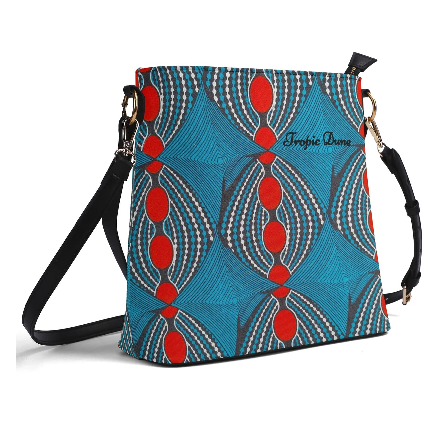 bisous faux leather bucket shoulder bag by tropic dune