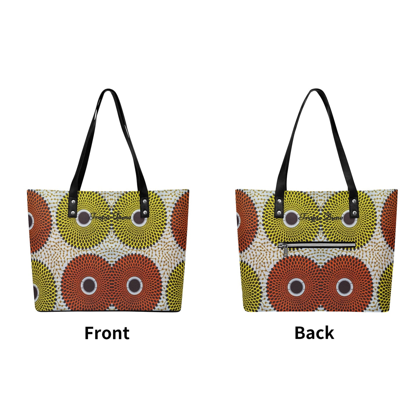 abuja faux leather tote bag by tropic dune