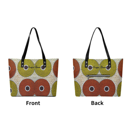 Abuja Faux Leather Tote Bag By Tropic Dune
