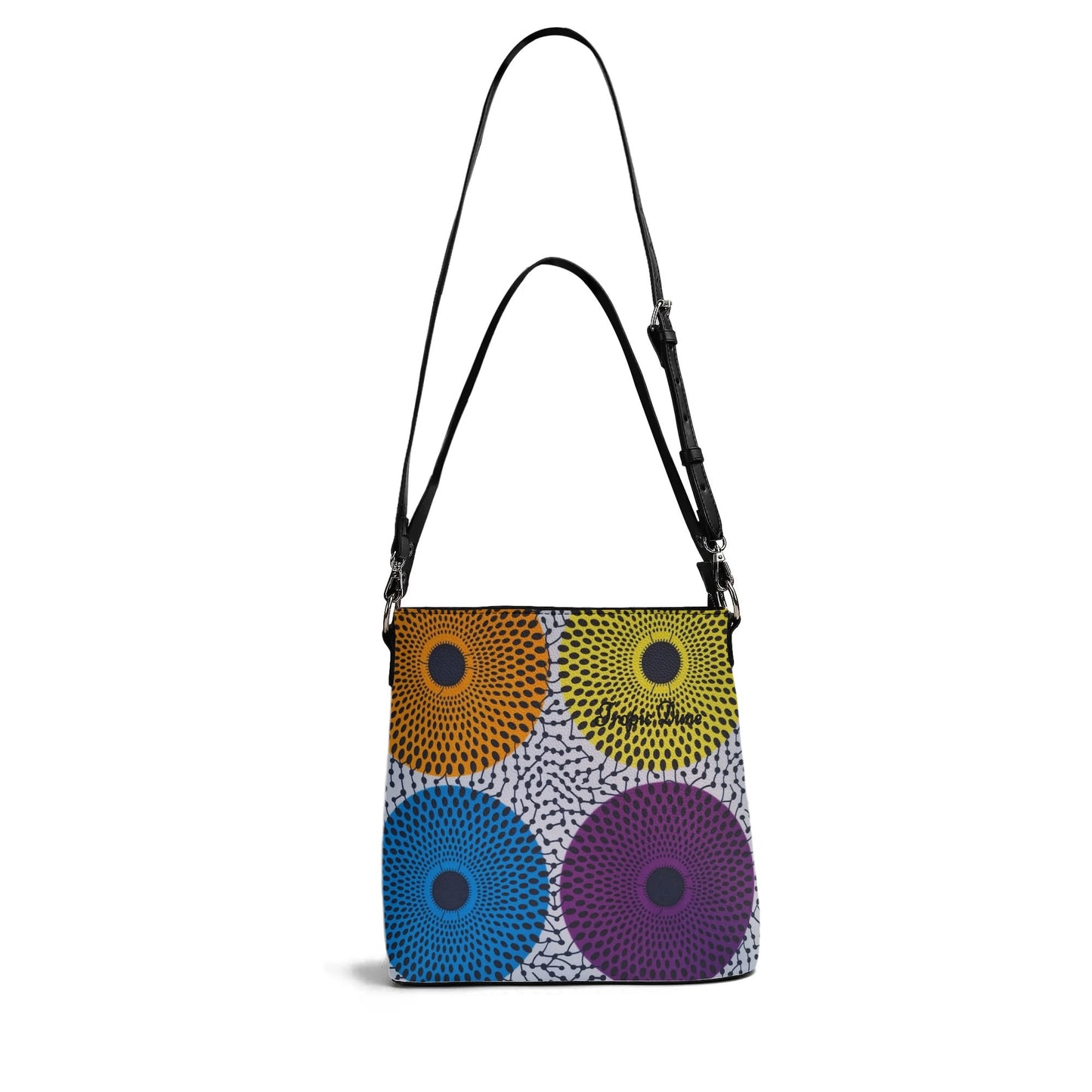 volare faux leather bucket shoulder bag by tropic dune