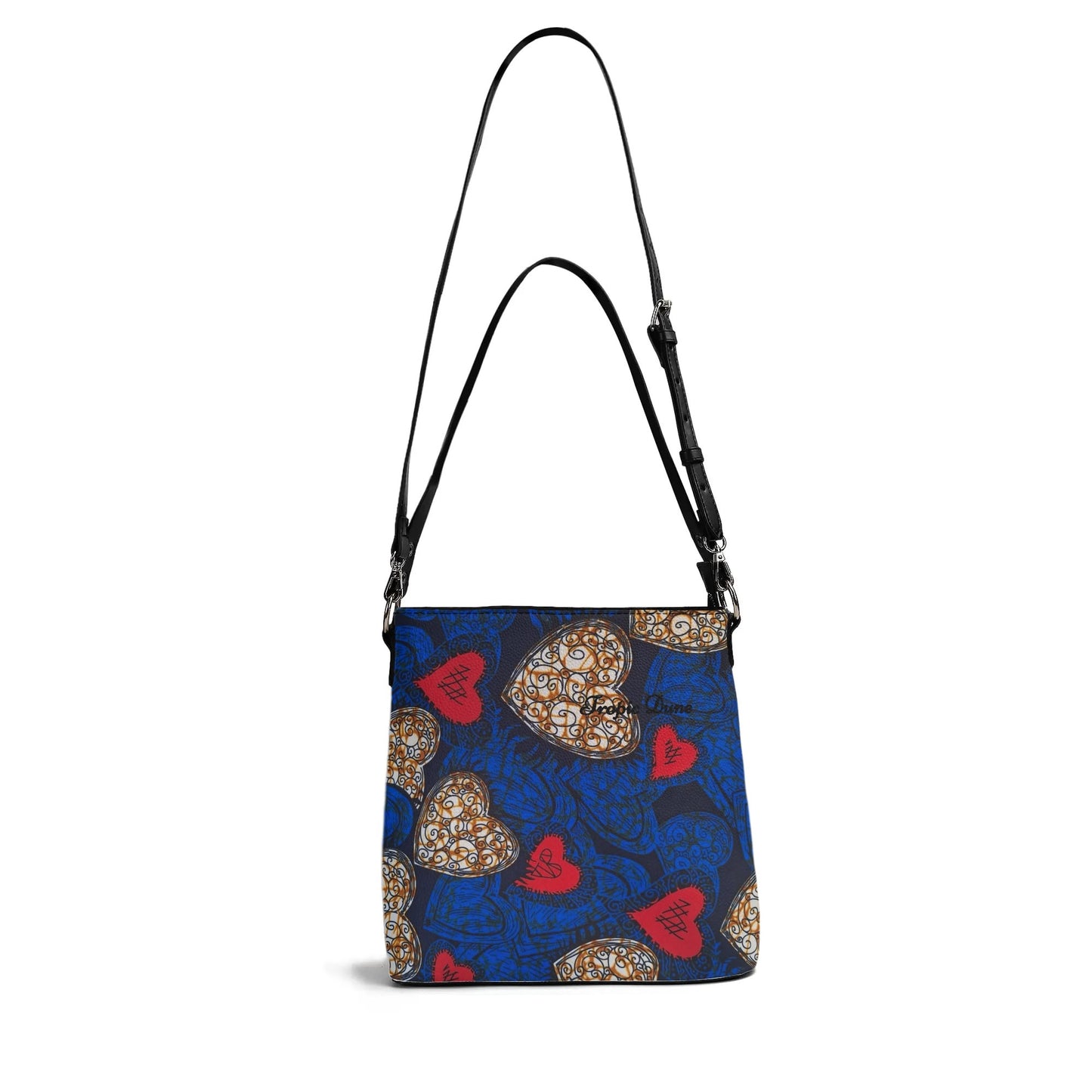 gabrielle faux leather bucket shoulder bag by tropic dune