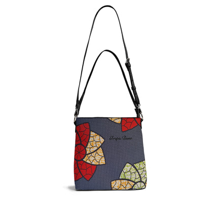 Bordeaux Faux Leather Bucket Shoulder Bag By Tropic Dune