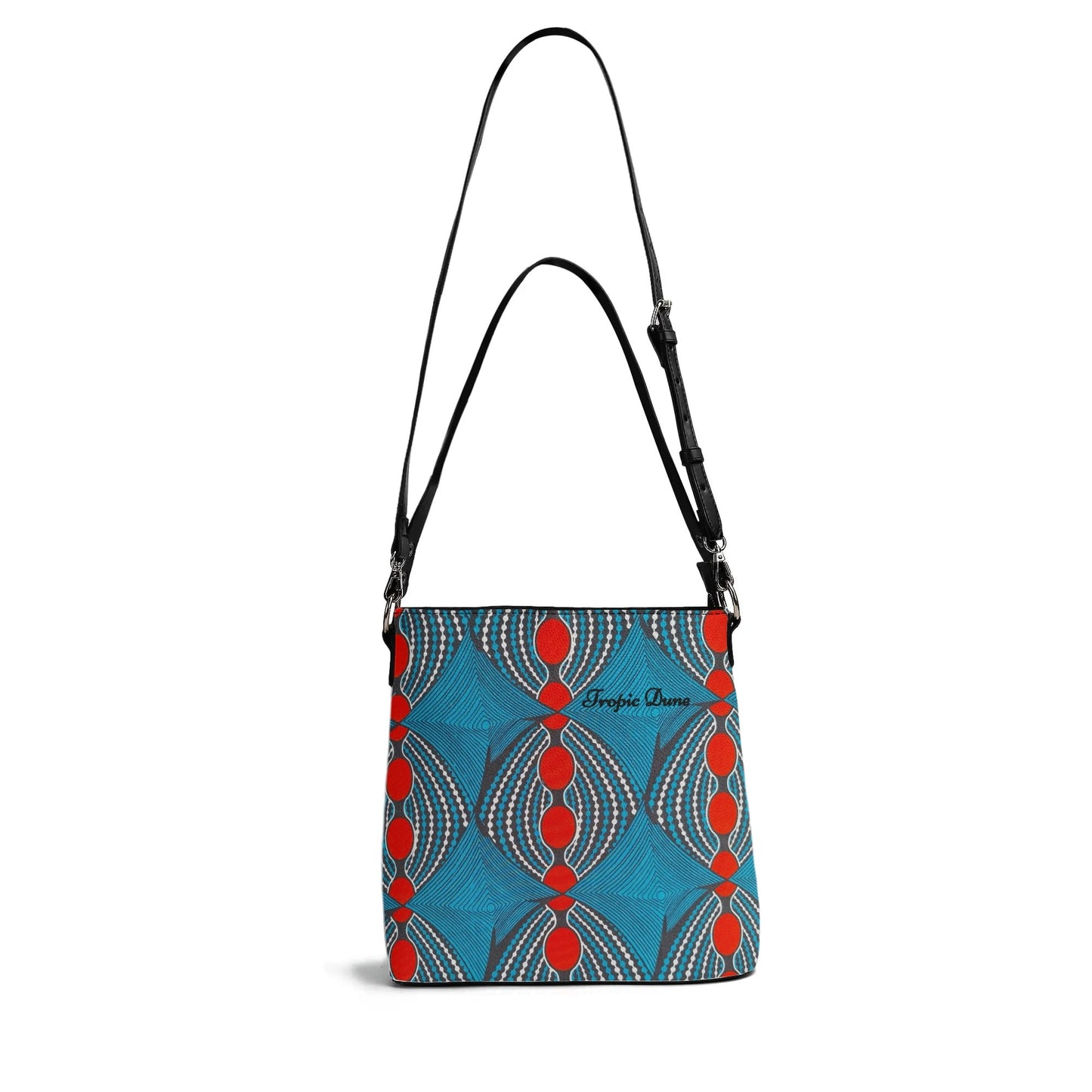 bisous faux leather bucket shoulder bag by tropic dune