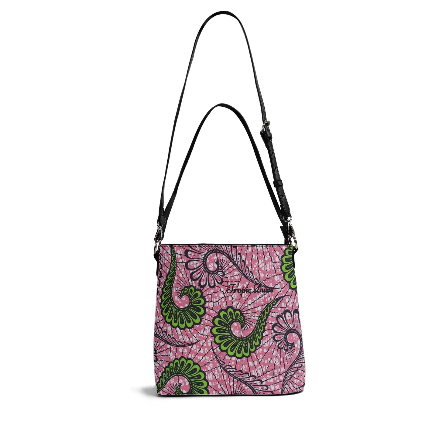 hugada faux leather bucket shoulder bag by tropic dune