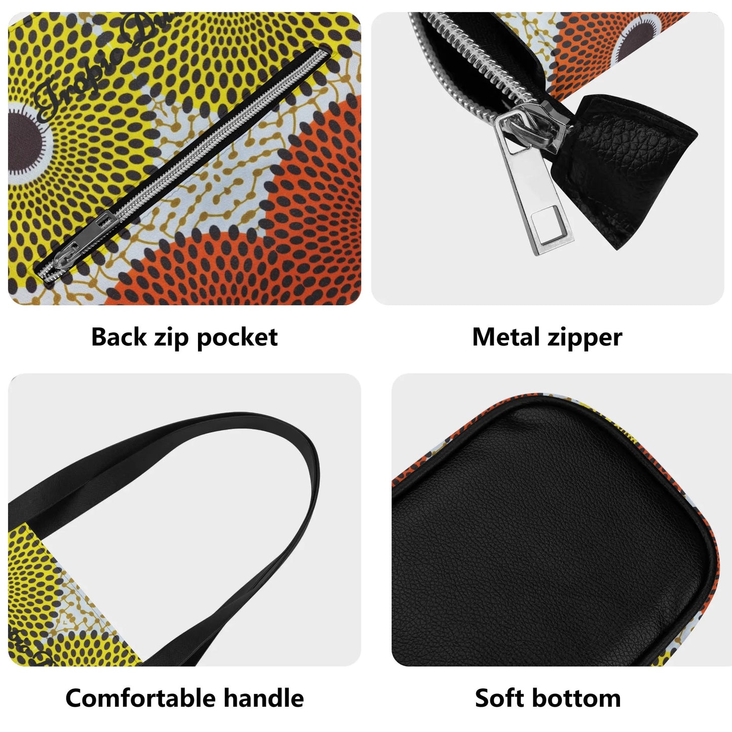 abuja faux leather tote bag by tropic dune