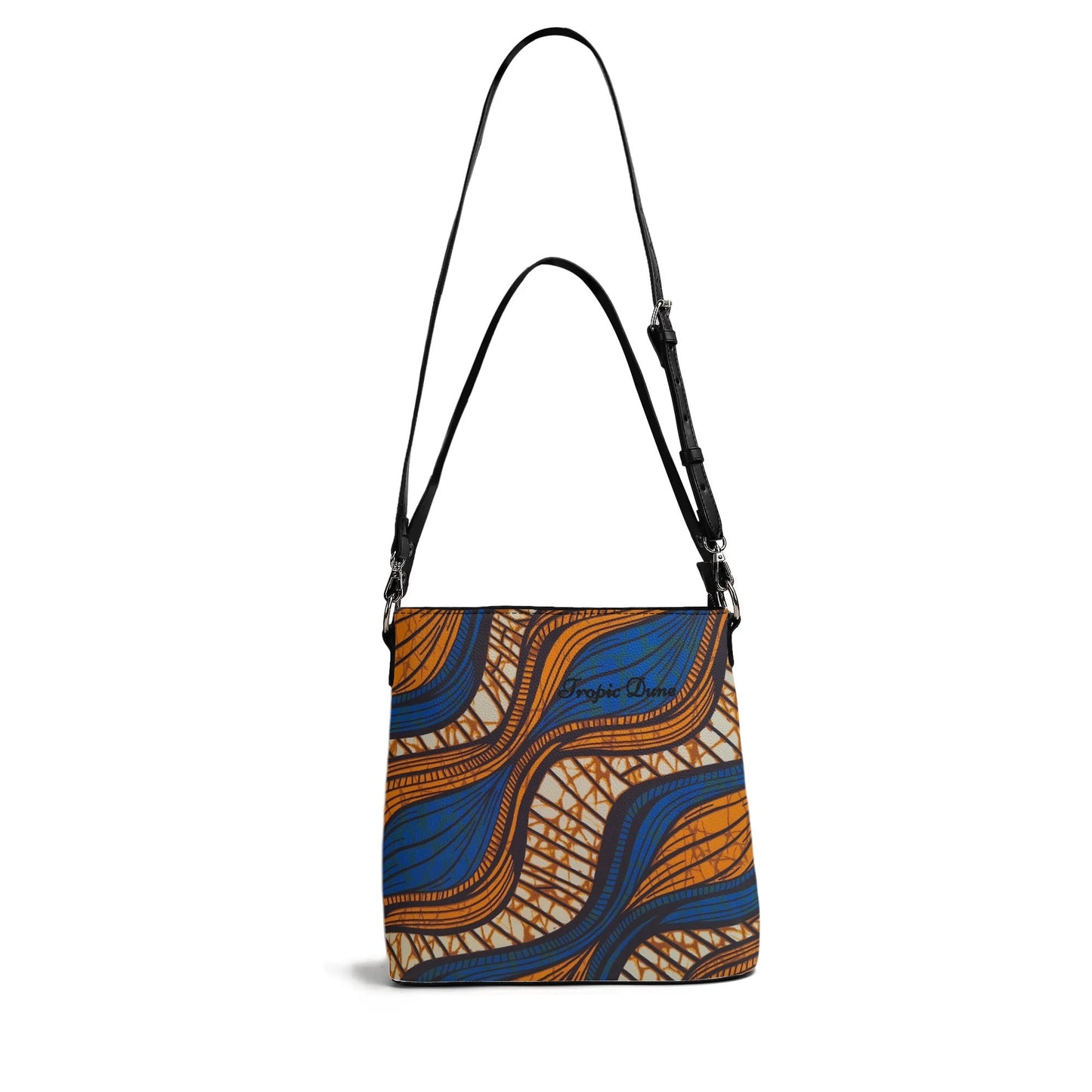 kylia faux leather bucket shoulder bag by tropic dune