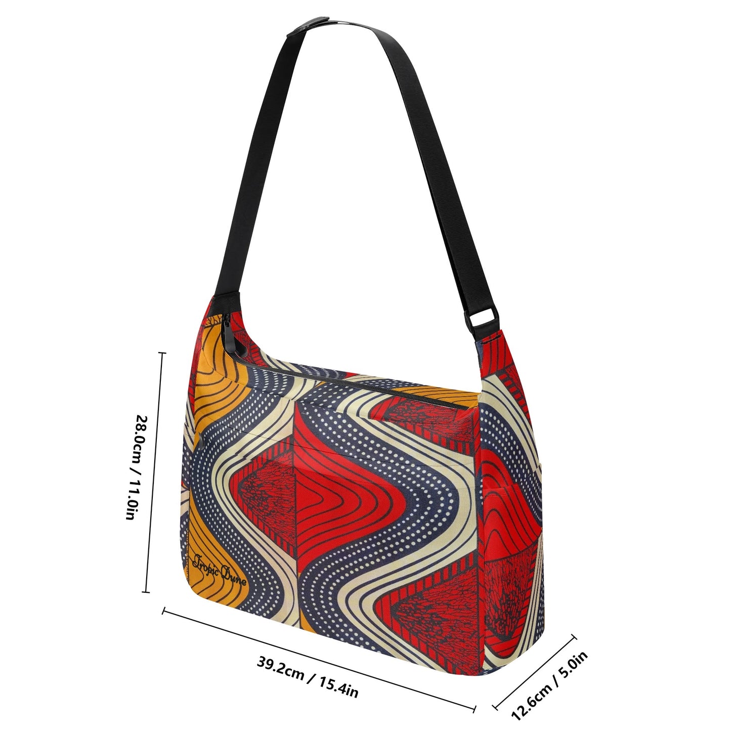 tropic dune roseau canvas shoulder bag