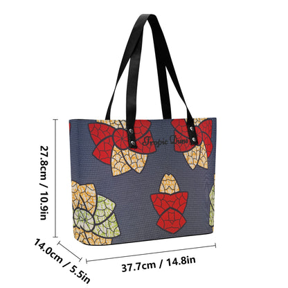 Positano Faux Leather Tote Bag By Tropic Dune