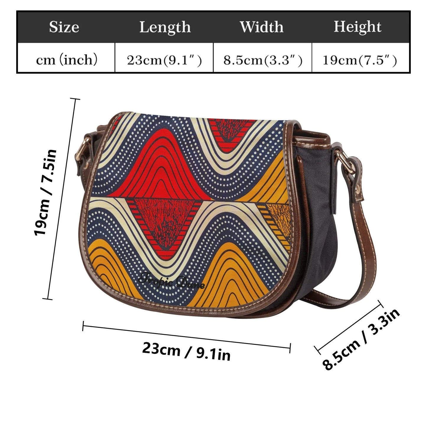 baci romantici saddle bag by tropic dune