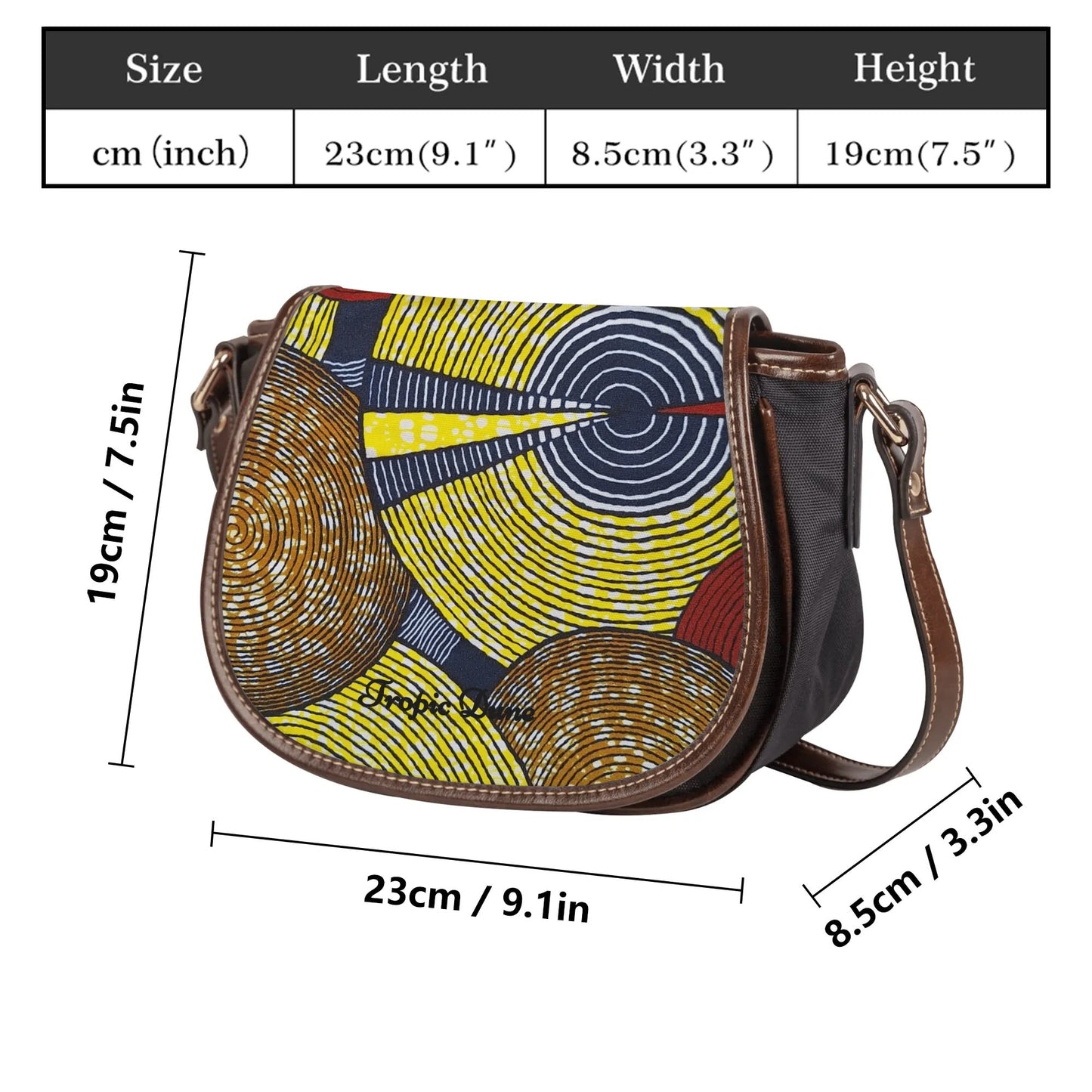 sunshine saddle bag by tropic dune