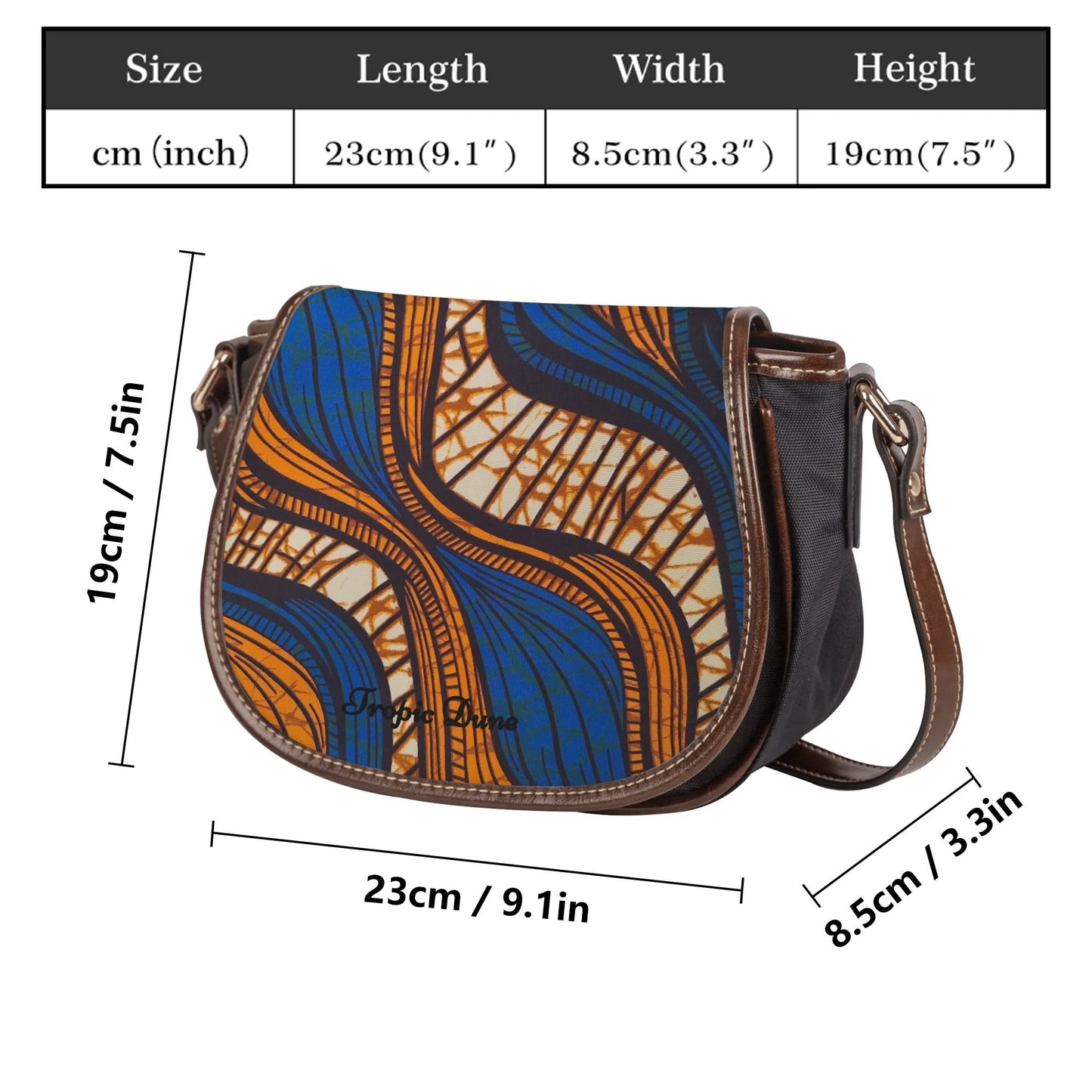 pacific vibe saddle bag by tropic dune