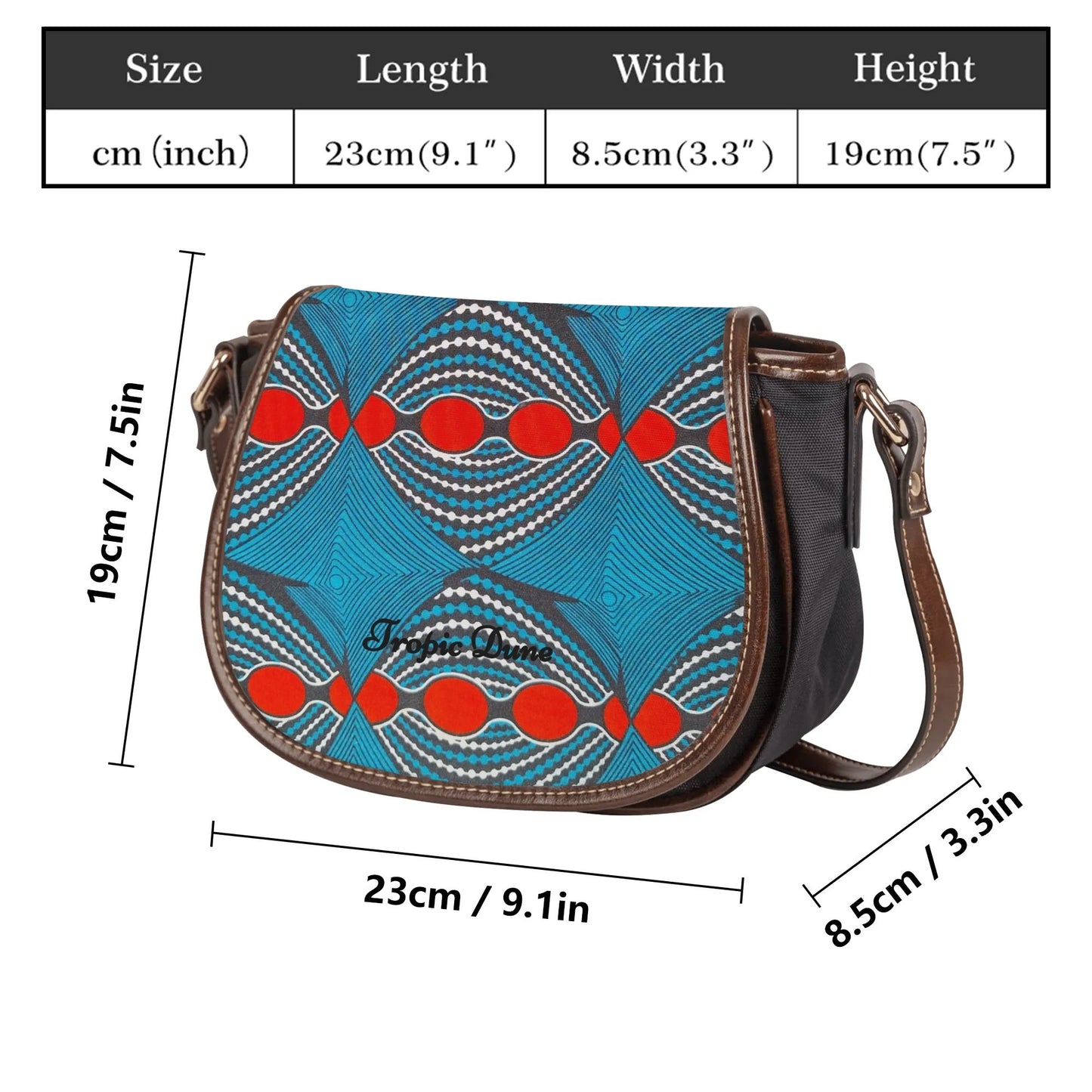 bellissima saddle bag by tropic dune