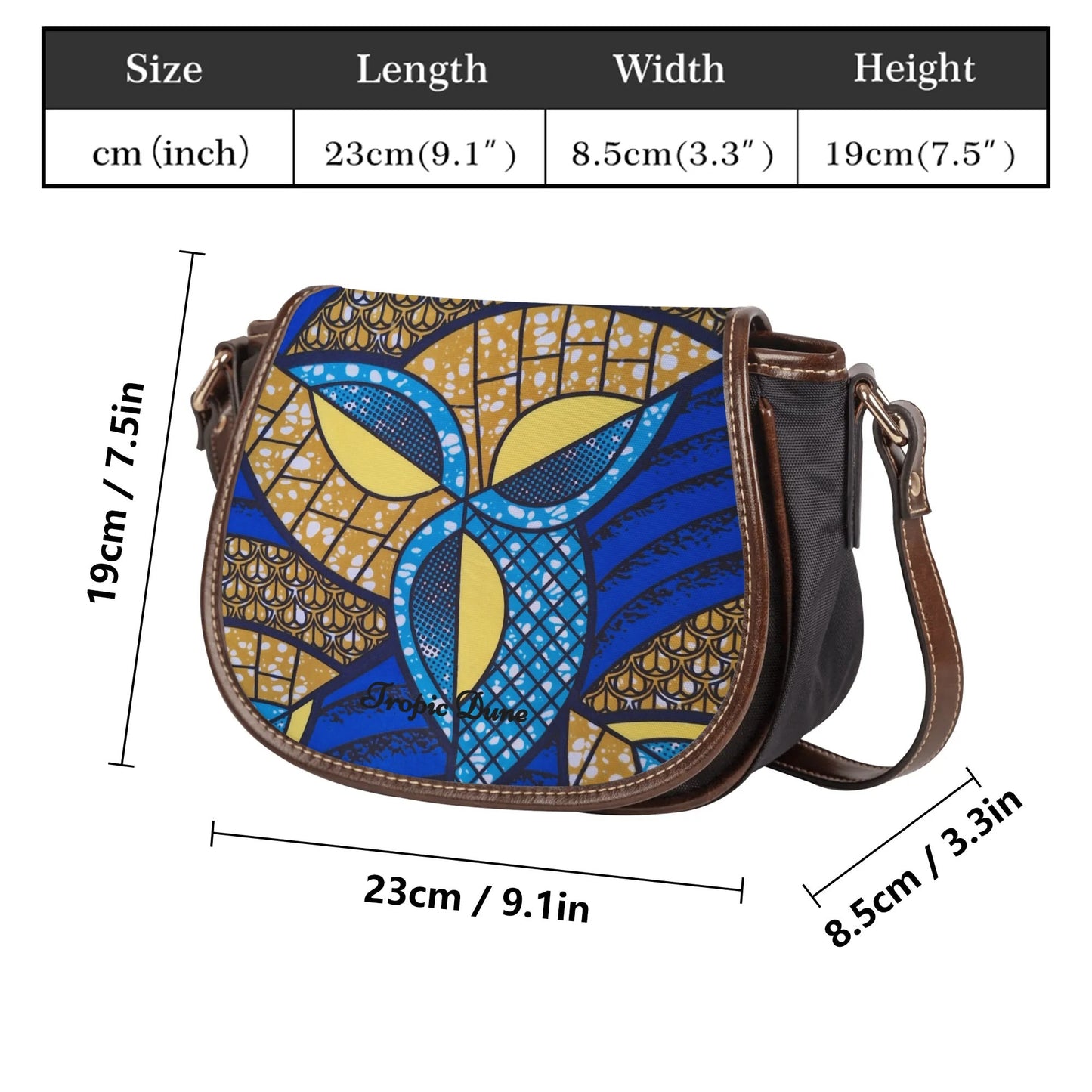 african queen saddle bag by tropic dune