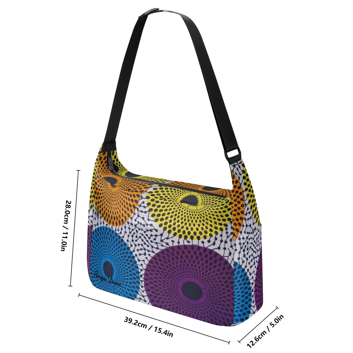 tropic dune willemstad canvas shoulder bag