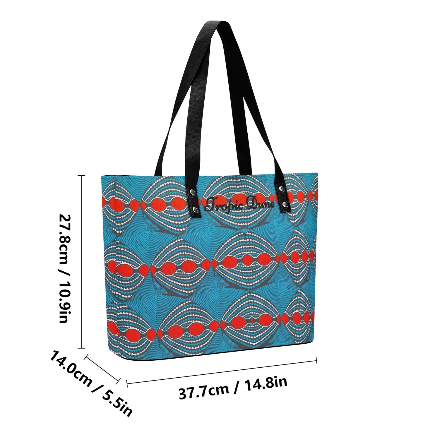 neapolis faux leather tote bag by tropic dune