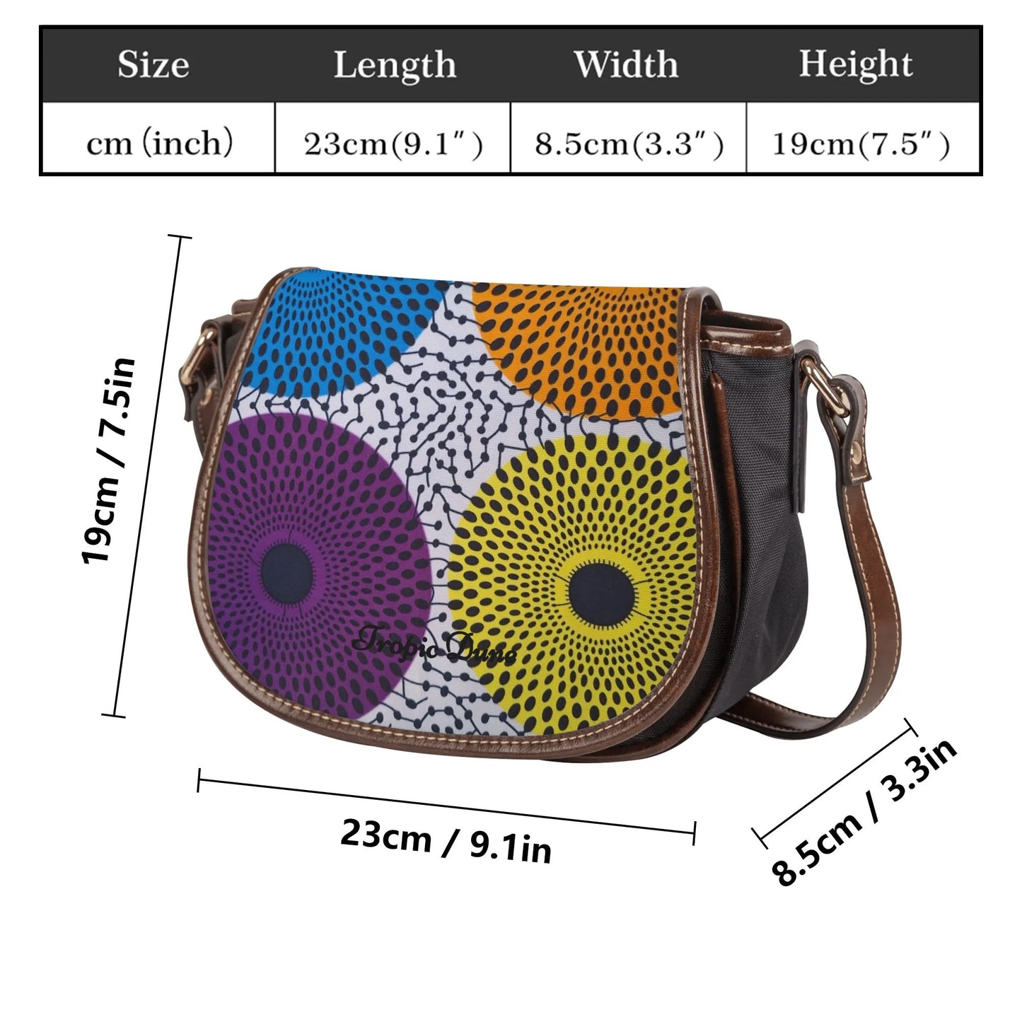 paris adventure saddle bag by tropic dune