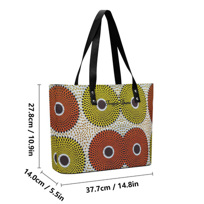 Abuja Faux Leather Tote Bag By Tropic Dune