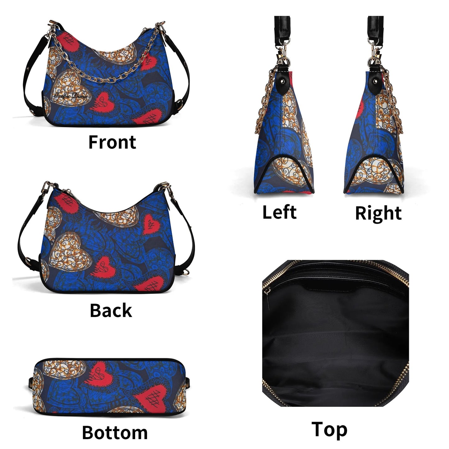 granada faux leather shoulder bag by tropic dune