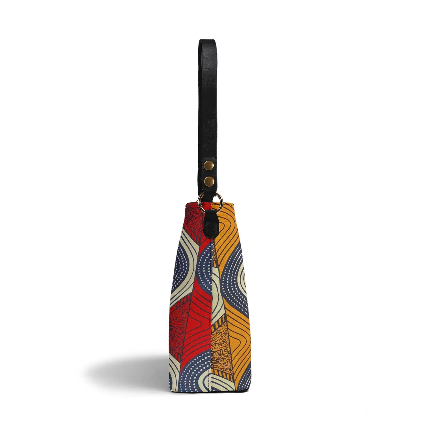 tropea faux leather bucket shoulder bag by tropic dune