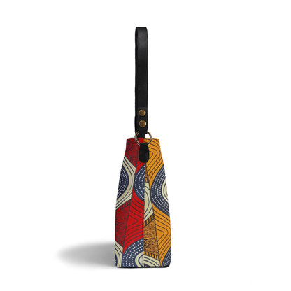 Tropea Faux Leather Bucket Shoulder Bag By Tropic Dune