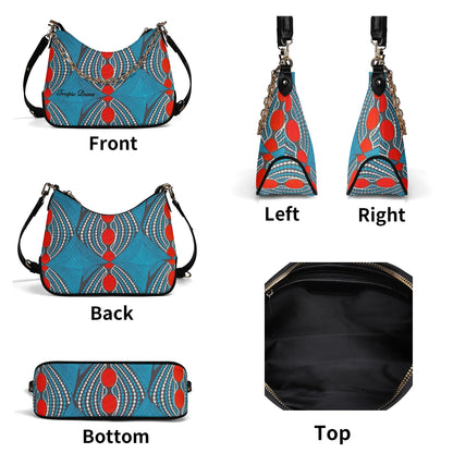 Masaya Faux Leather Shoulder Bag By Tropic Dune