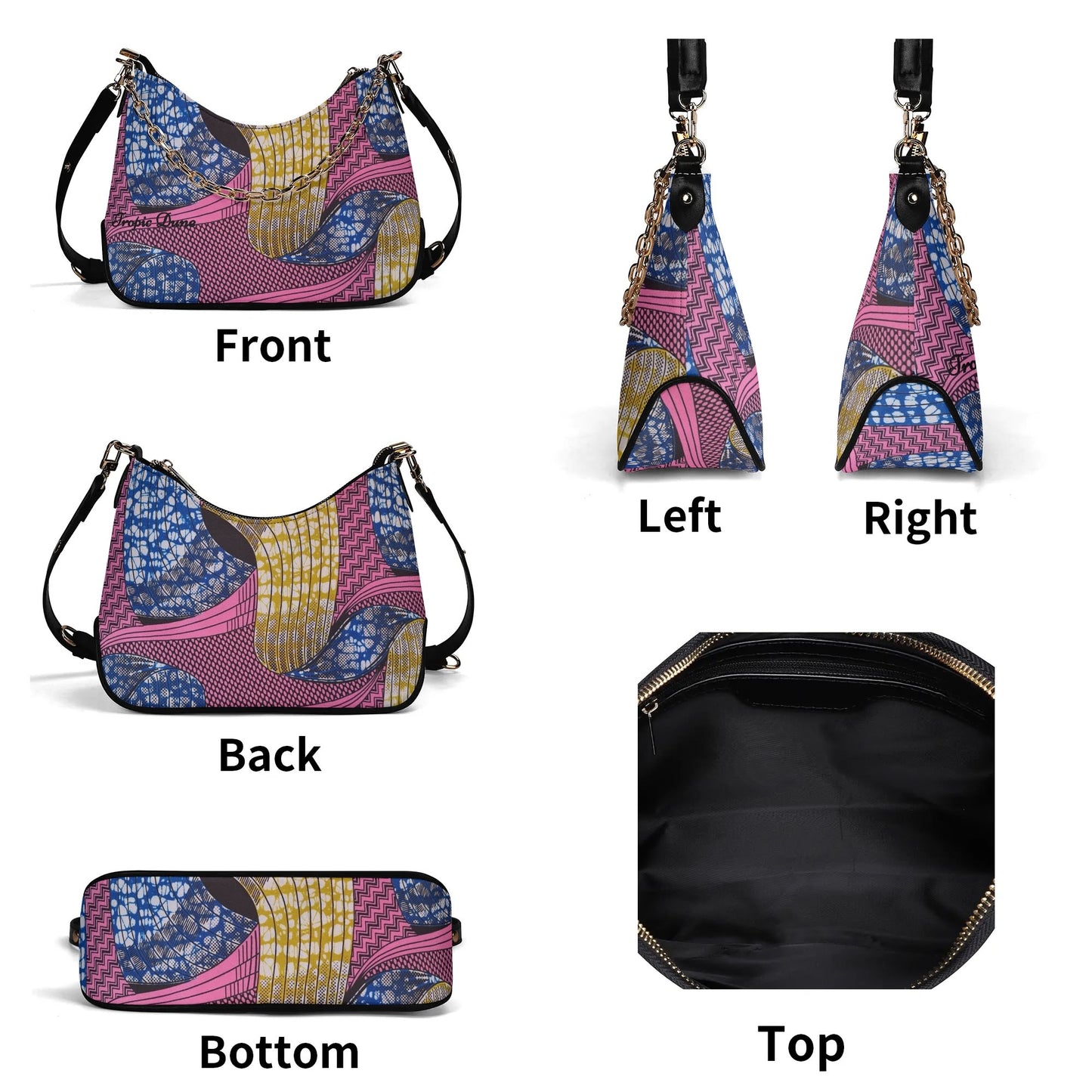 ocotal faux leather shoulder bag by tropic dune