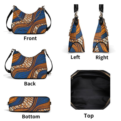 Puerto Cortes Faux Leather Shoulder Bag By Tropic Dune