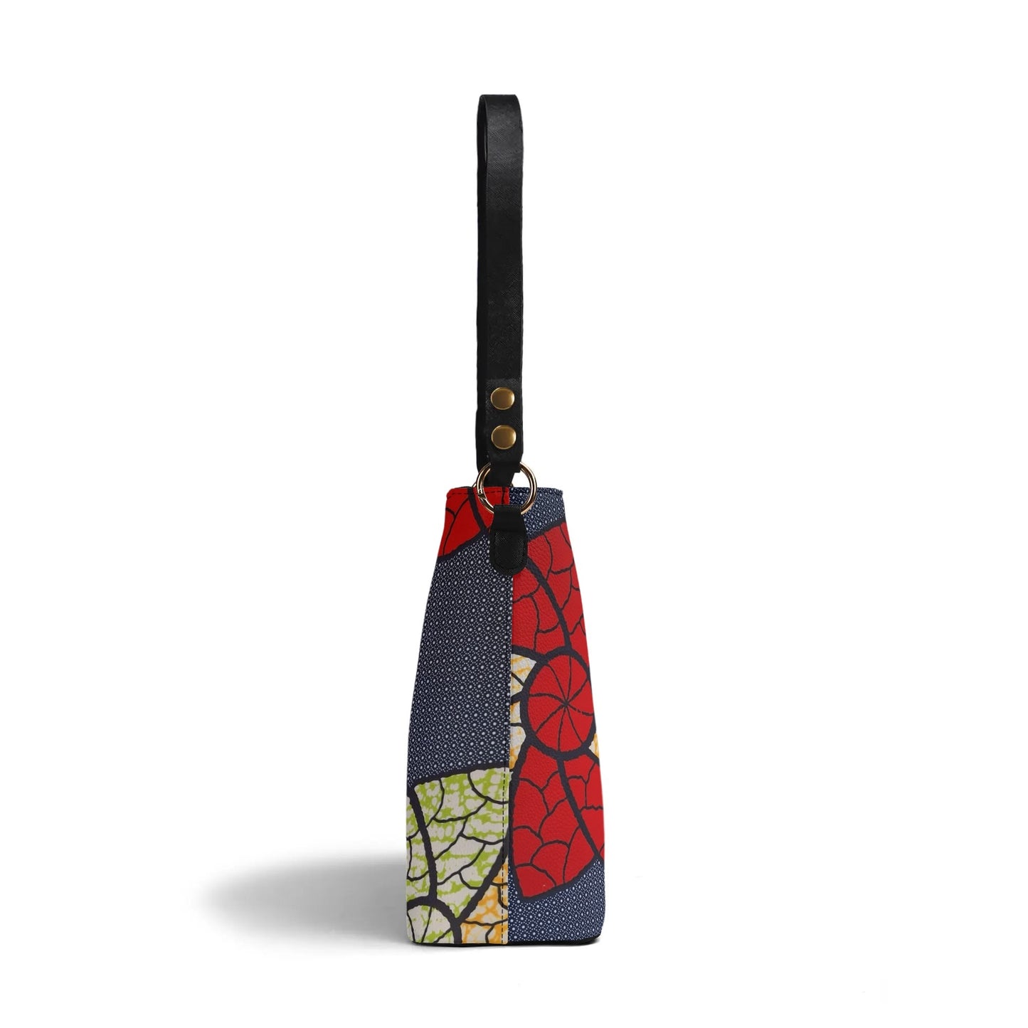 bordeaux faux leather bucket shoulder bag by tropic dune