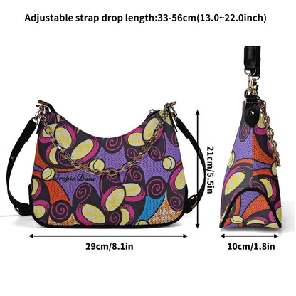 Rivas Faux Leather Shoulder Bag By Tropic Dune