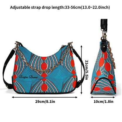 Masaya Faux Leather Shoulder Bag By Tropic Dune