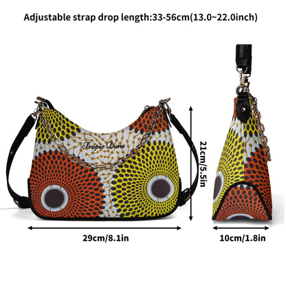 Lagos Faux Leather Shoulder Bag By Tropic Dune
