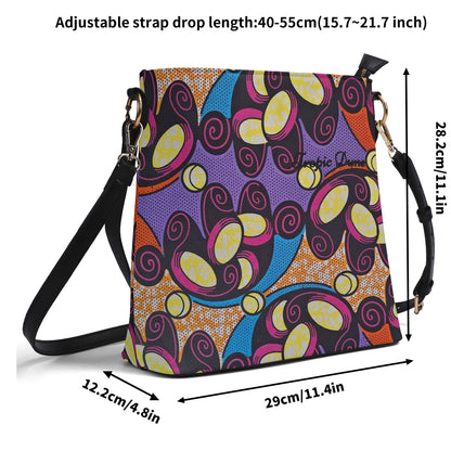 Malaga Faux Leather Bucket Shoulder Bag By Tropic Dune