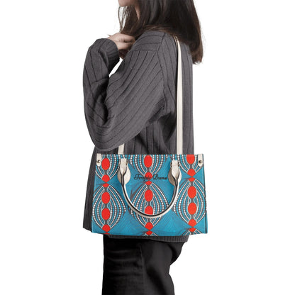 Victoria Tropic Dune Faux Leather Satchel