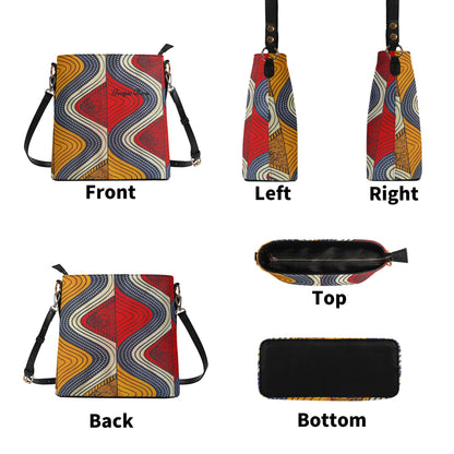 Tropea Faux Leather Bucket Shoulder Bag By Tropic Dune