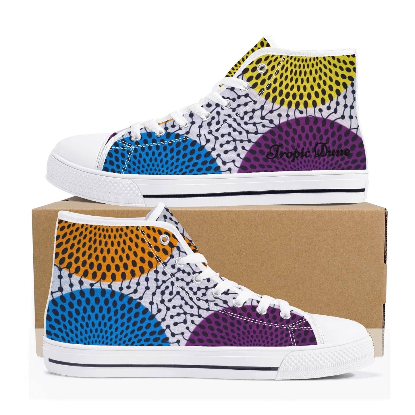 st lucia high top sneaker by tropic dune