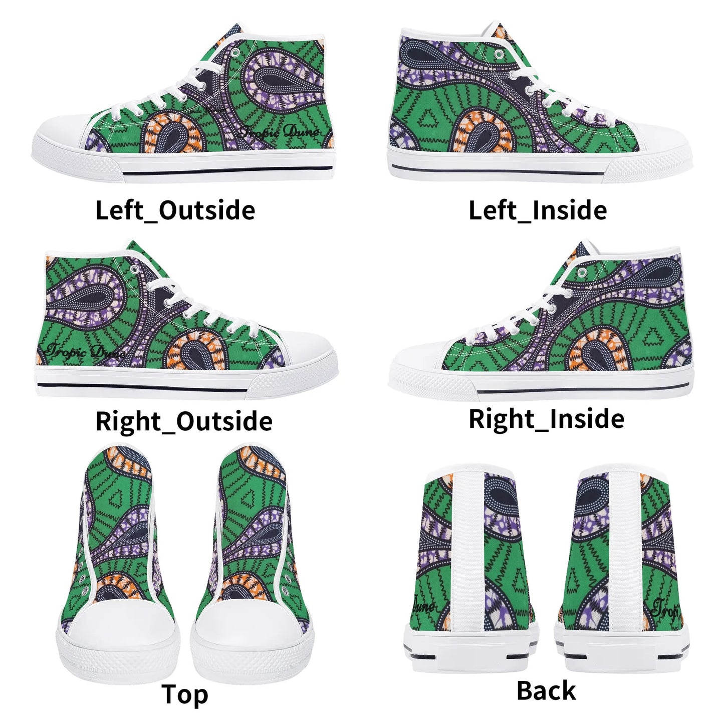 galapagos high top sneaker by tropic dune