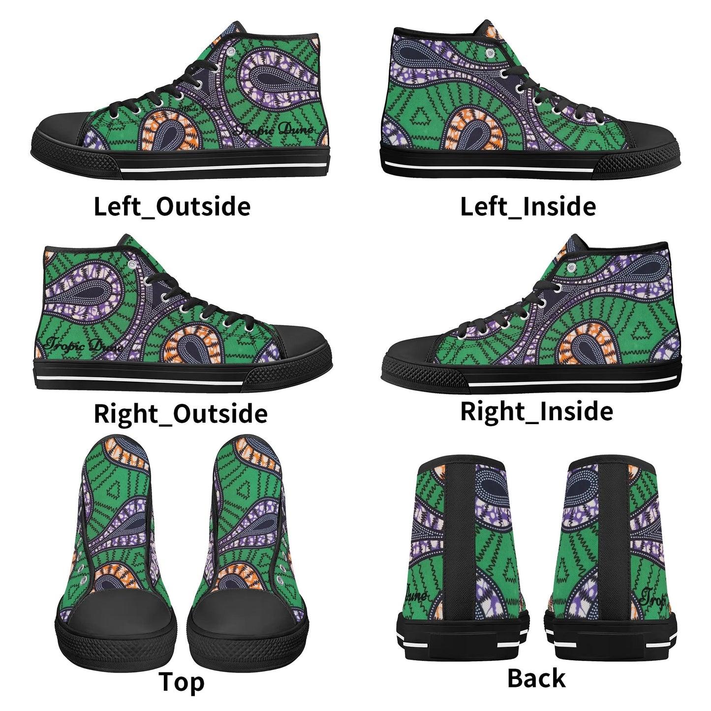 galapagos high top sneaker by tropic dune