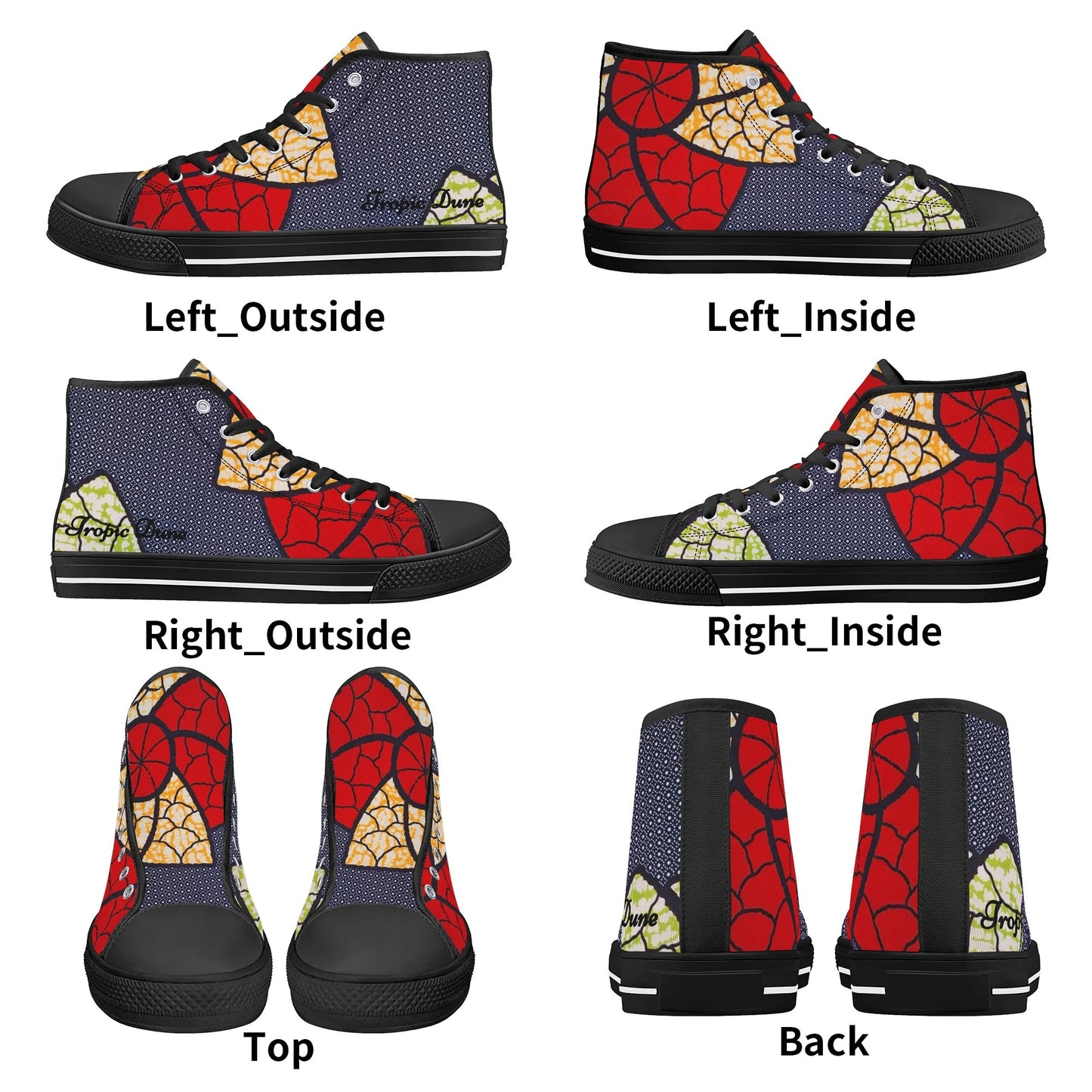 mauritius high top sneaker by tropic dune