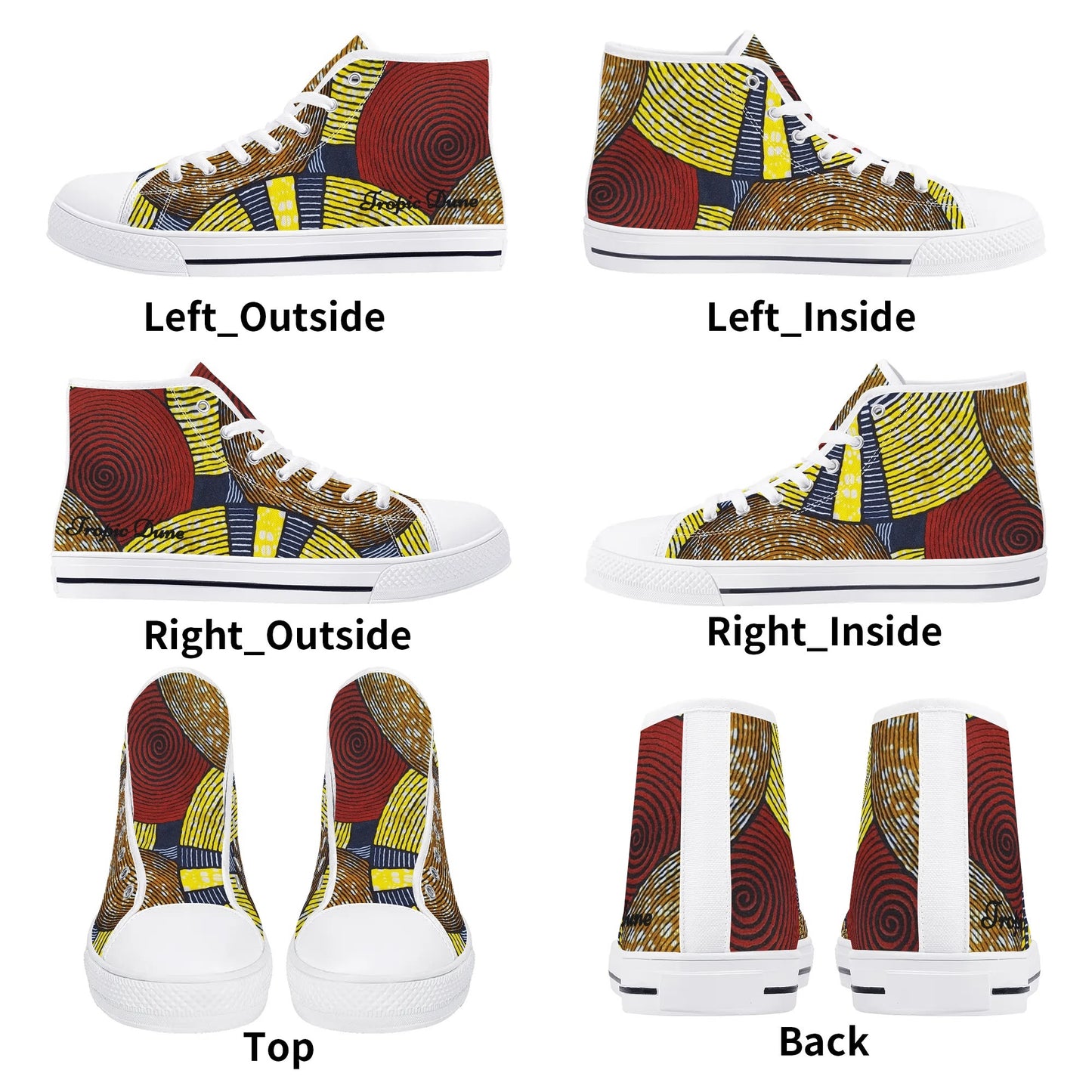 puerto rico high top sneaker by tropic dune