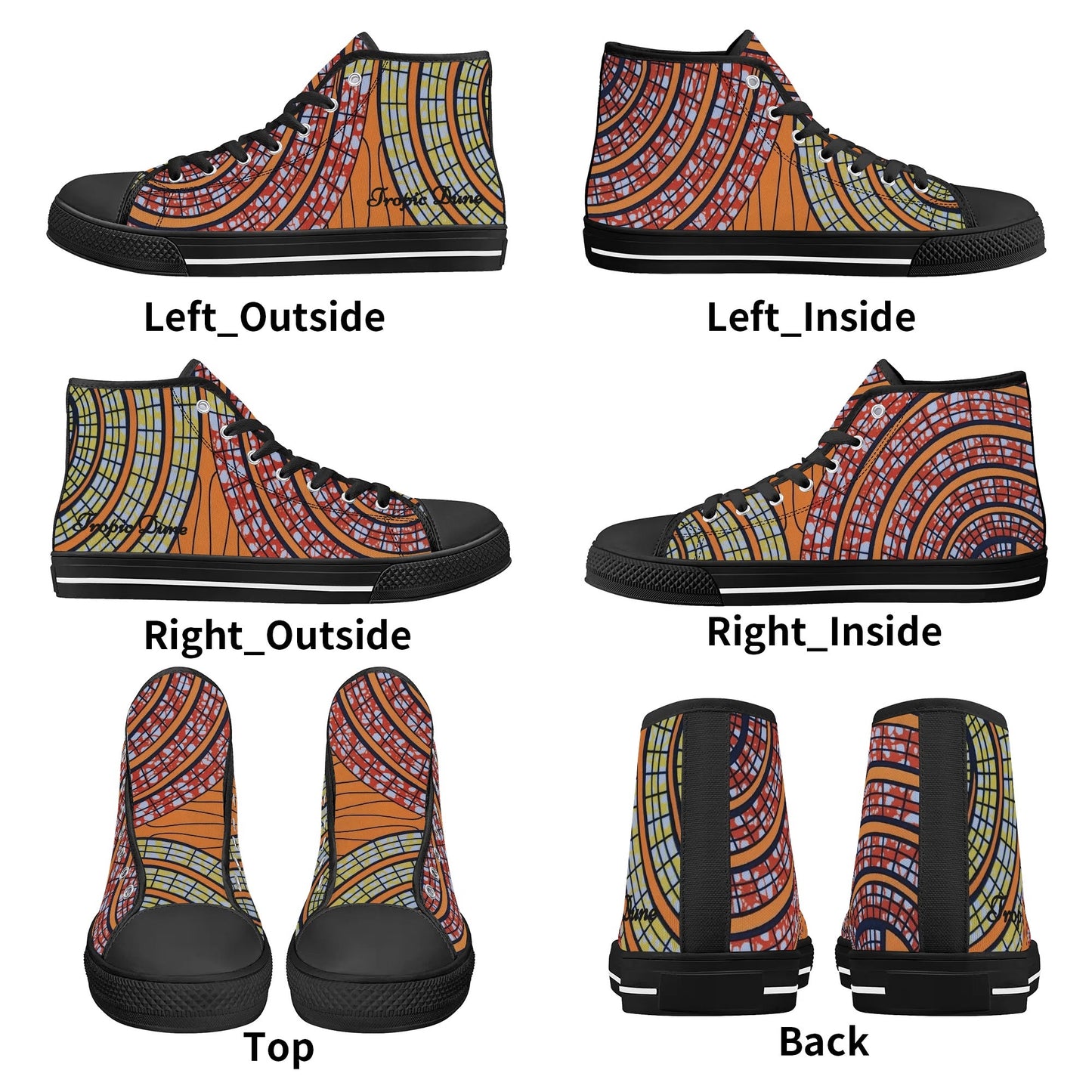 barbados high top sneaker by tropic dune