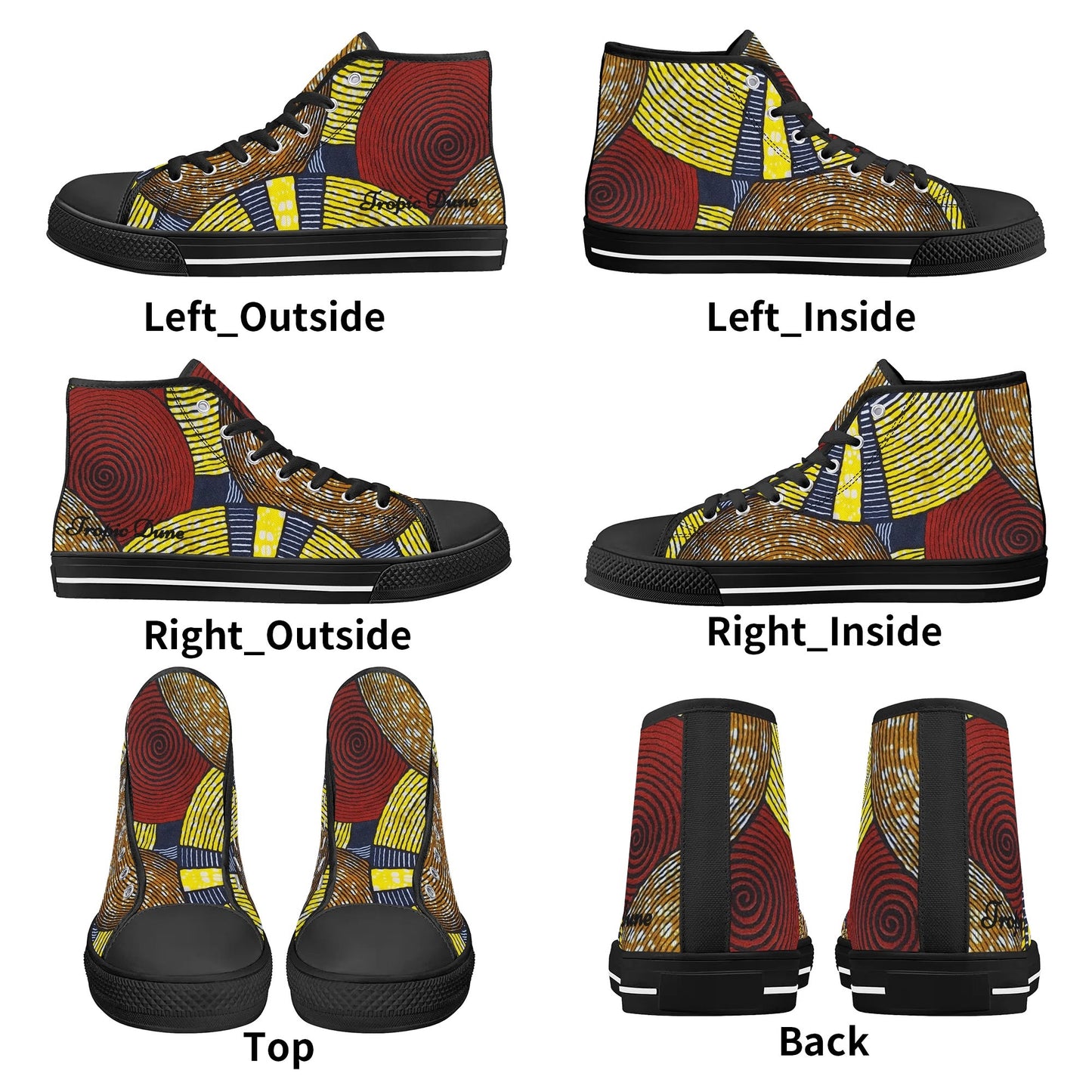 puerto rico high top sneaker by tropic dune
