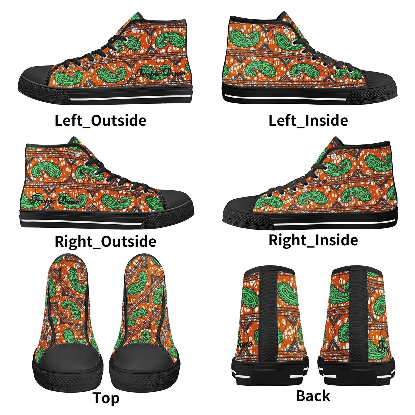 victoria island high top sneaker by tropic dune