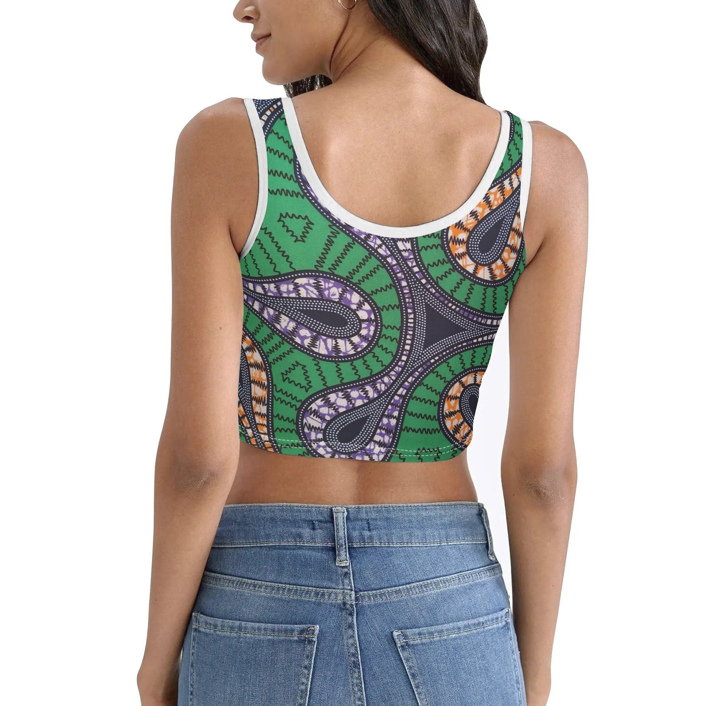 cartagena stretchy tank top by tropic dune