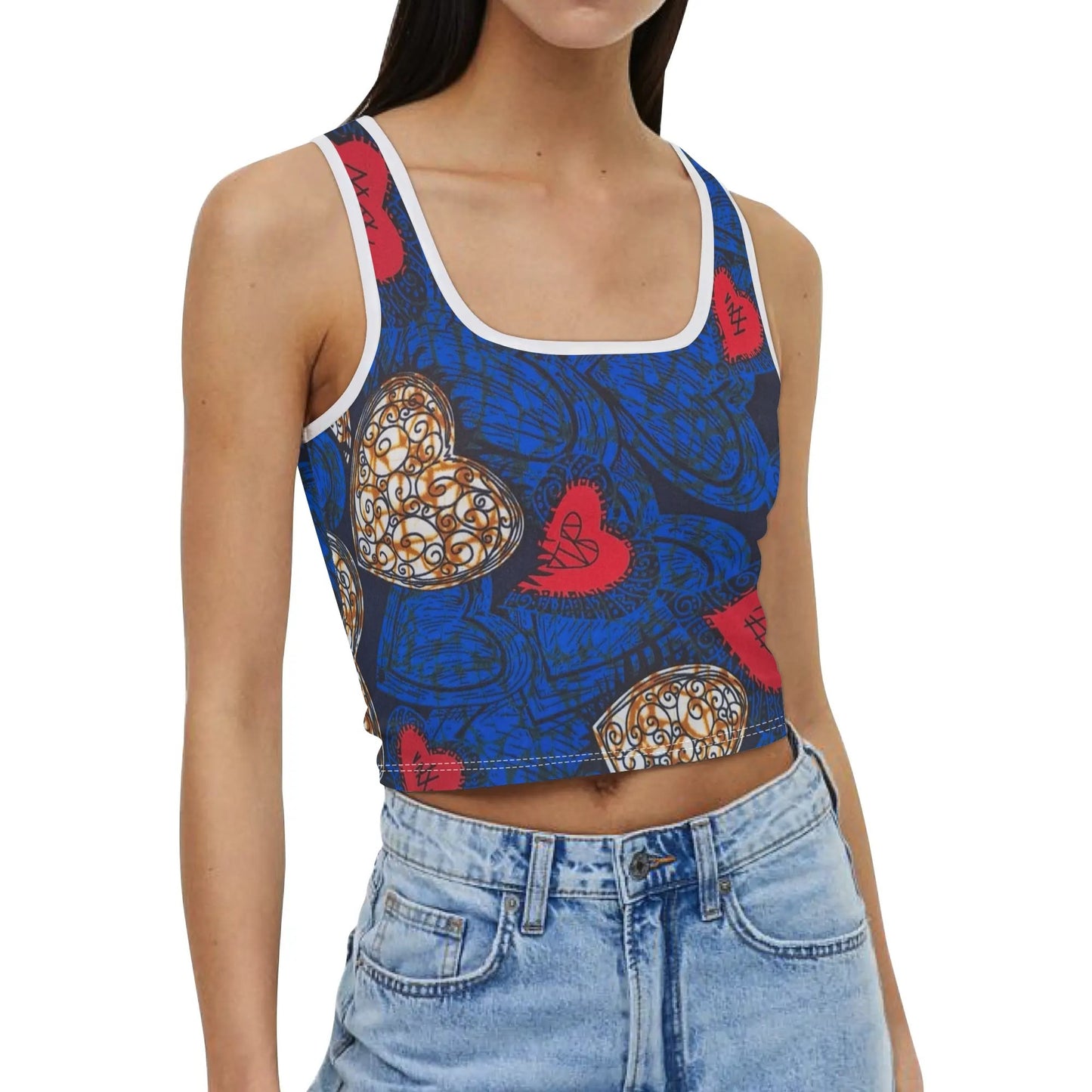 pamplona stretchy tank top by tropic dune