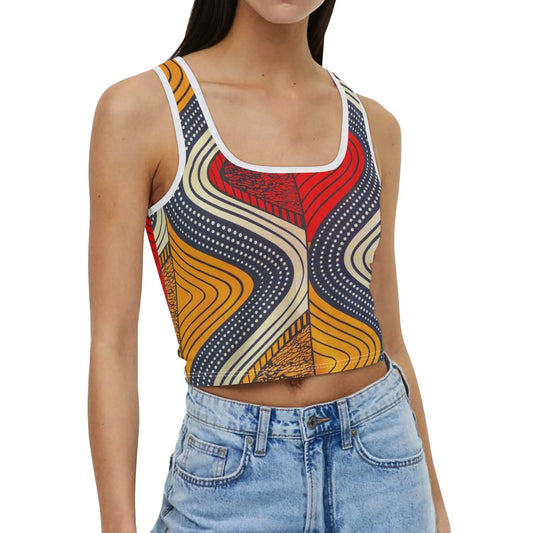Barcelona Stretchy Tank Top By Tropic Dune